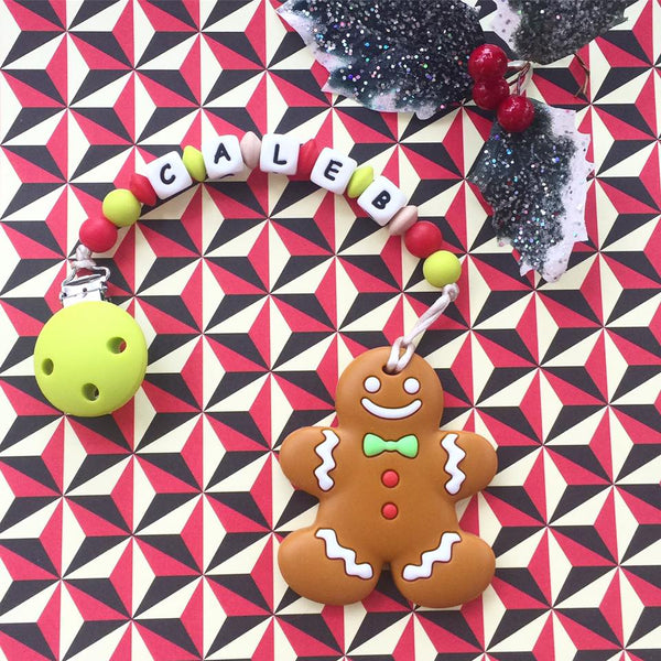 Personalized Christmas Gingerbread Man Teether (Limited Edition)