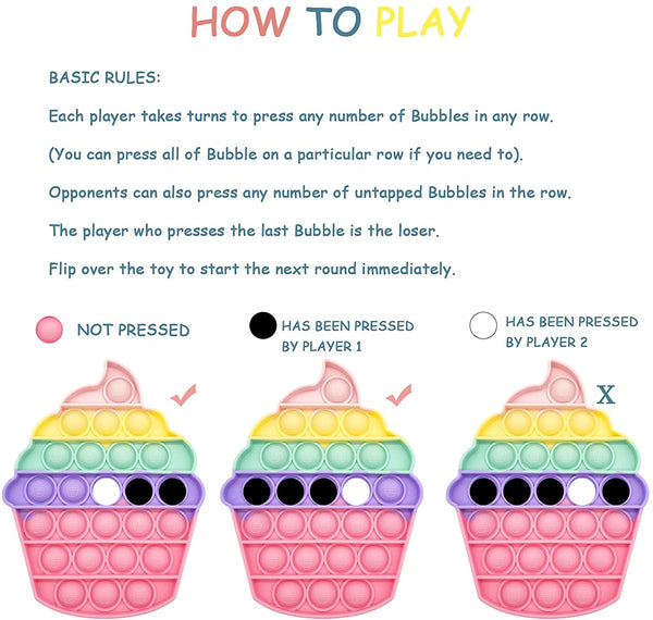 Cupcake Pop It Fidget Toy