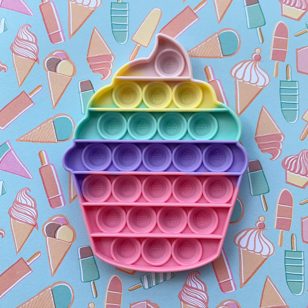 Cupcake Pop It Fidget Toy
