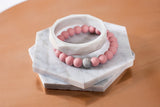 Adult Teething Diamond Textured Bangle (Pink)