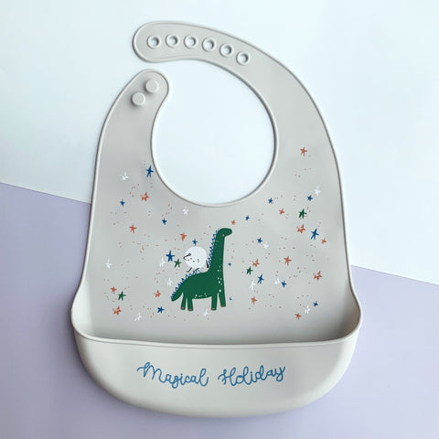 Dinosaur Silicone Bib