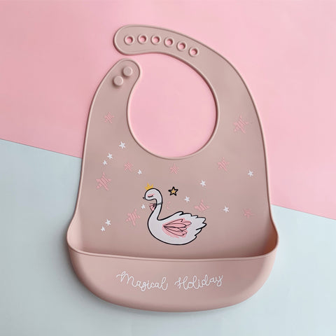 Flamingo Silicone Bib