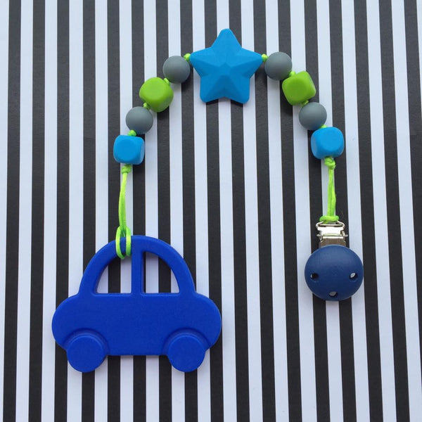 Mr. Bean Car Teether (Blue)