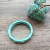 Adult Teething Diamond Textured Bangle (Mint)