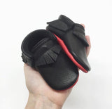 Classic Black Leather Moccasins