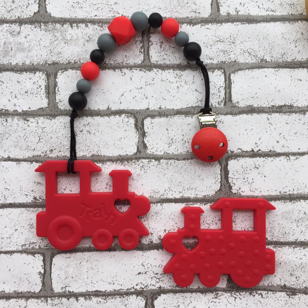 Choochoo Train Teether (Red)