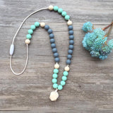 Adult Teething Necklace - Charlotte (Mint)