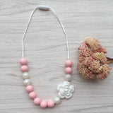 Kids Teething Necklace - Scarlet (Pink)