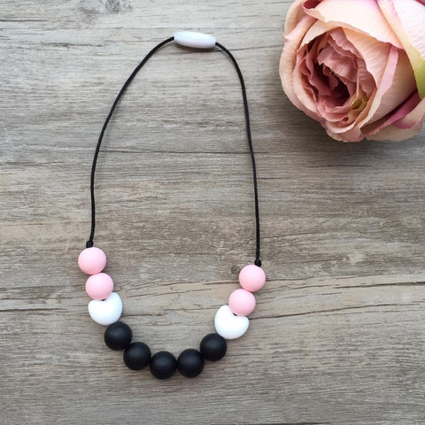 Kids Teething Necklace - Amelia (Black)