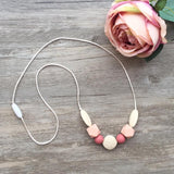 Adult Teething Necklace - Bailey (Blush)