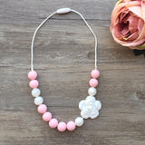 Kids Teething Necklace - Scarlet (Pink)