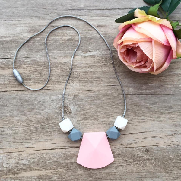 Adult Teething Necklace - Aria (Blush)
