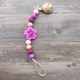 Rose Pacifier Clip