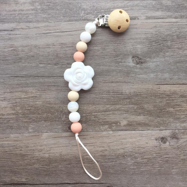 Rose Pacifier Clip