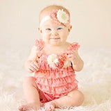 Shabby Chiffon Headband (Coral)