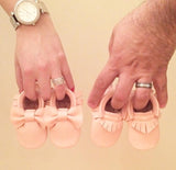 Classic Baby Blush Leather Moccasins