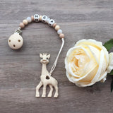 Personalized Giraffe Teether (Cream)