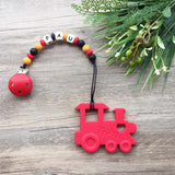 Personalized Train Teether (Red)
