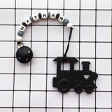 Personalized Train Teether (Black)