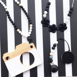 Adult Teething Necklace - Charlotte (Black)