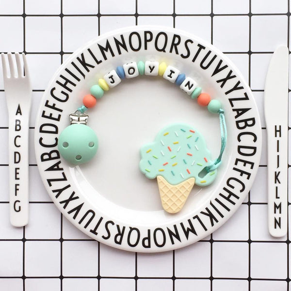 Personalized Ice Cream Teether (Mint)