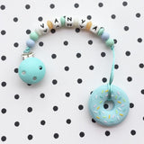 Personalized Donut Teether (Blue)