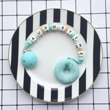 Personalized Donut Teether (Blue)