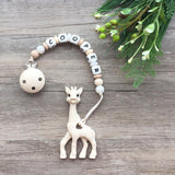 Personalized Giraffe Teether (Cream)