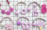 Personalized Giraffe Teether (Purple)