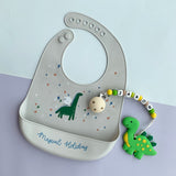 Dinosaur Silicone Bib