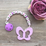 Personalized Butterfly Teether (Violet)