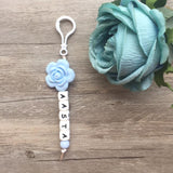Rose Personalized Key Chain