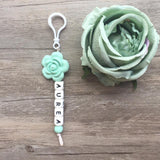 Rose Personalized Key Chain