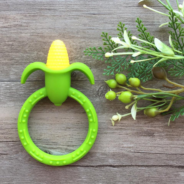 Teeth Rattle Thing SWEET CORN TEETHING RATTLE | Little Caleb