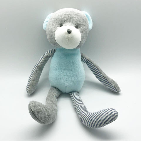 Organic Velvet Doll - Bear (Blue)