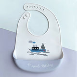 Set of 2 Silicone Bibs (Boat & Explore)