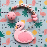 Personalized Flamingo Teether