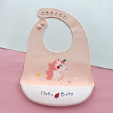 Set of 2 Silicone Bibs (Sheep & Unicorn)