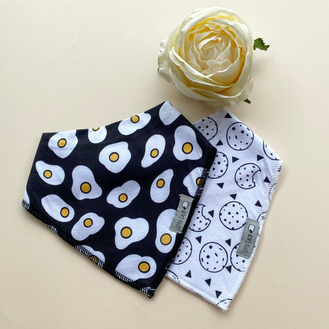 Poached Egg & Cookies Bib Set