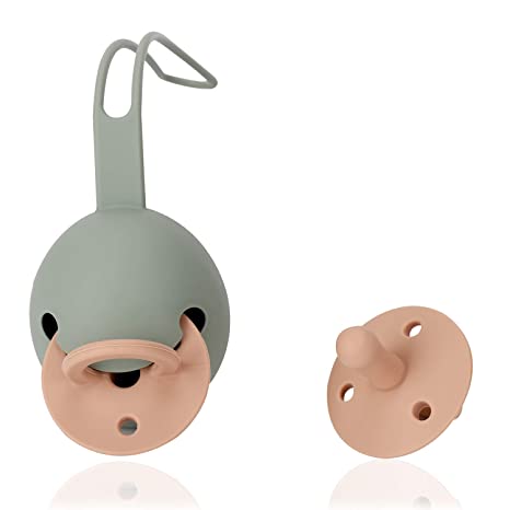 Silicone Soothing Pacifier (Powder Blue)