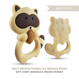 Personalized Raccoon Teether (Brown)