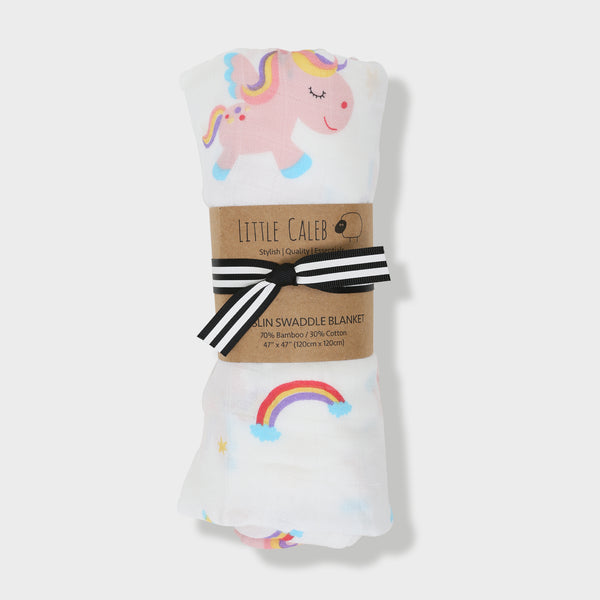 Unicorn Muslin Swaddle