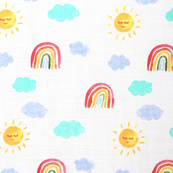 Rainbow Sky Muslin Swaddle