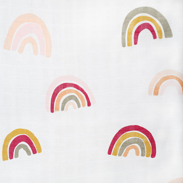 Rainbow Muslin Swaddle