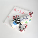 Personalized Swaddle -Flamingo Bloom(15-20 days)