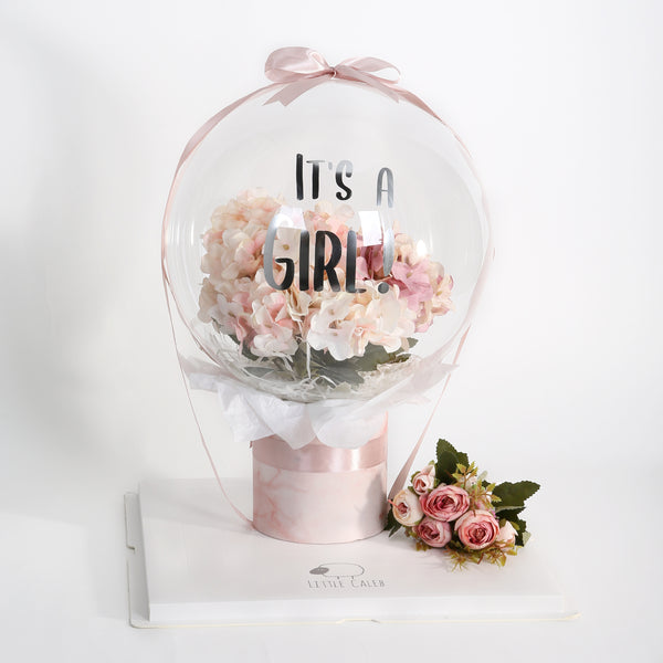 Baby Balloon Flower Set with Personalized Teether - Blossom