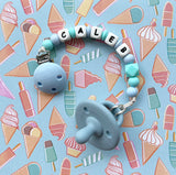 Personalized Sweetie Soothing Pacifier (Powder Blue)