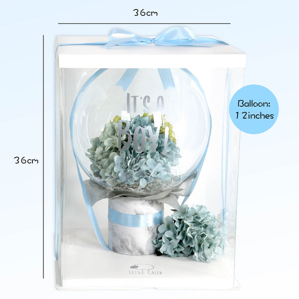 Baby Balloon Flower Set with Personalized Teether - Blossom