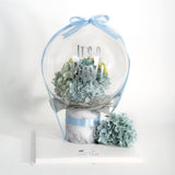 Baby Balloon Flower Set with Personalized Teether - Sky