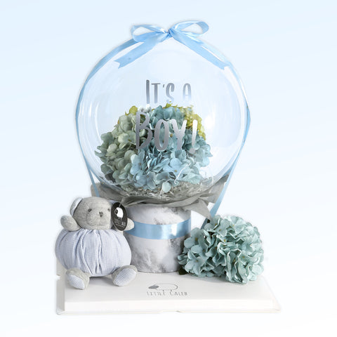 Baby Balloon Flower Set with Doll - Sky
